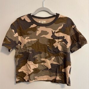 Madewell Camo Pocket Tee - Olive, Brown, Tan